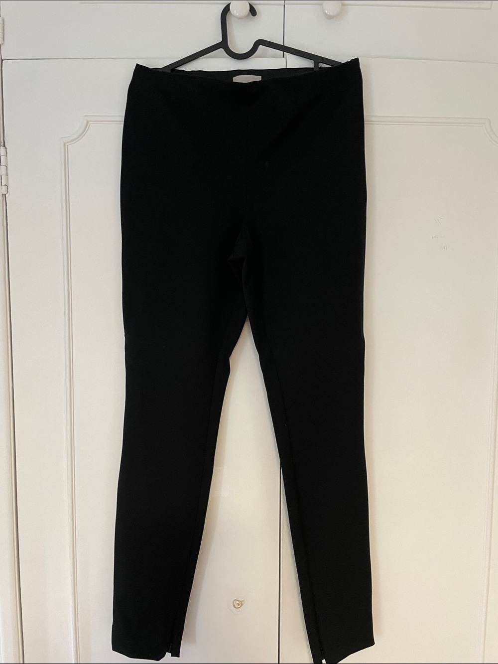 Black Slim Stretch Ponte Pants
